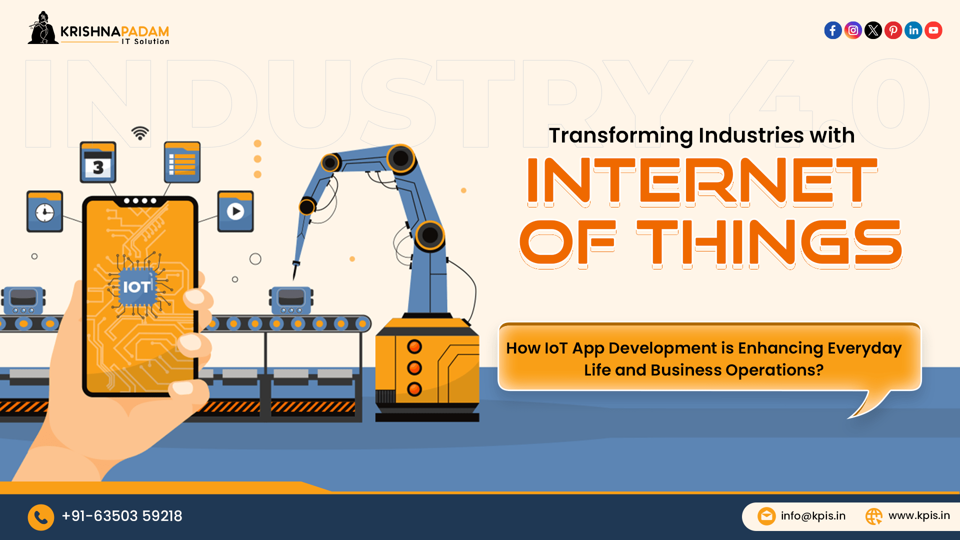 How IoT App Development is Enhancing Everyday Life and Business Operations?- Krishna Padam IT Solution