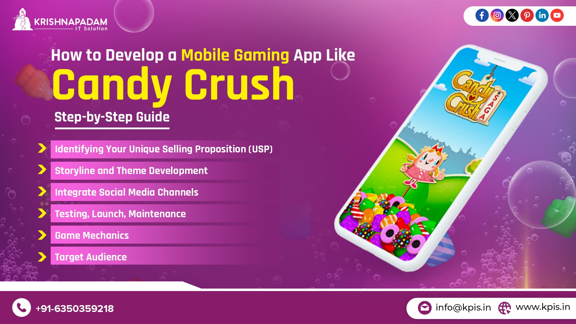 How to Develop a Mobile Gaming App Like Candy Crush | Step-by-Step Guide