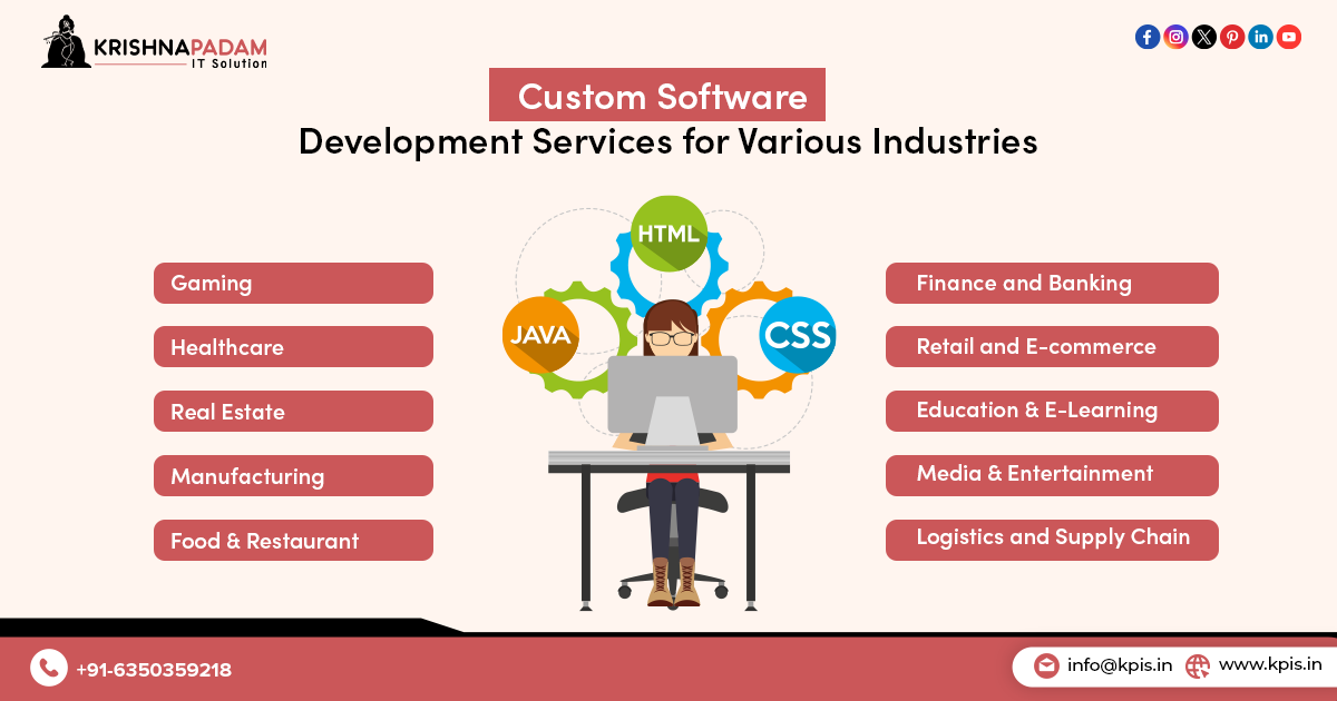 Custom Software Development Services for Various Industries and their Applications- KPIS Pvt. Ltd.